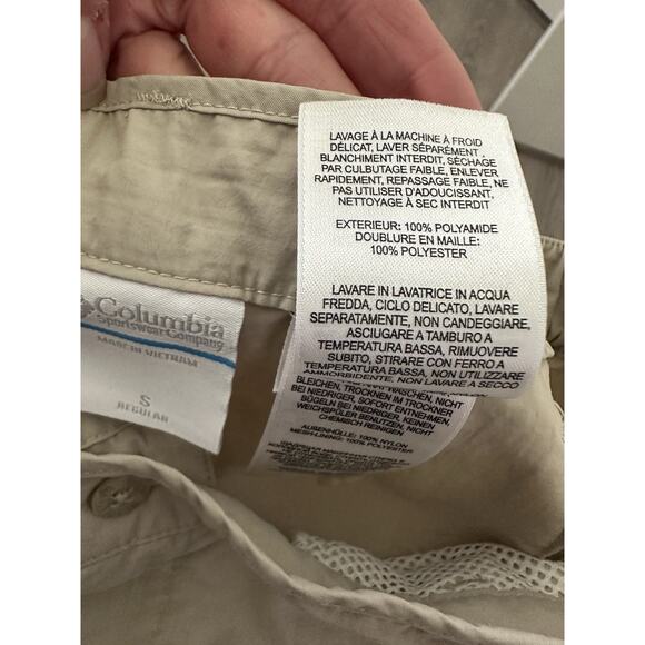 Columbia Convertible Pants Size S Omni-Shield Active Hiking Zip Women's - Picture 9 of 12